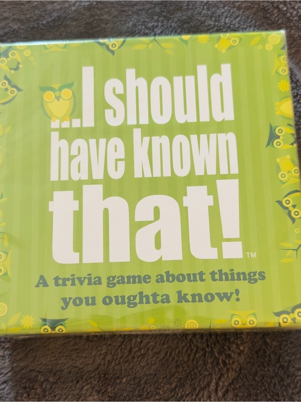 I Should Have Known That! Green Trivia Game